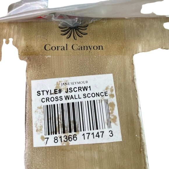Jane Seymour Coral Canyon Cross Crucifix Wall Hanging Hollywood Regency Art u - Picture 7 of 7